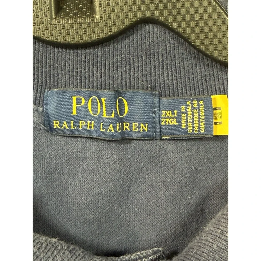 Polo Ralph Lauren Classic Fit‎ Mesh Polo Shirt Navy Blue 2XLT
